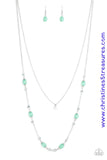 Irresistibly Iridescent - Green Necklace ~ Paparazzi