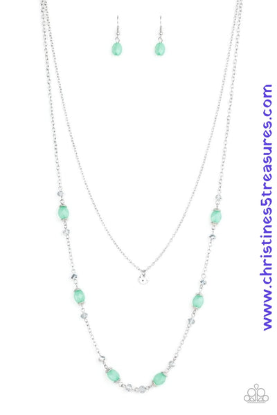 Irresistibly Iridescent - Green Necklace ~ Paparazzi