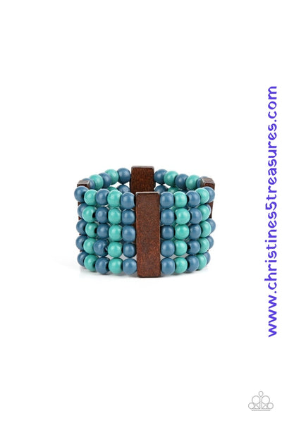 Island Soul - Blue Bracelet ~ Paparazzi Bracelets