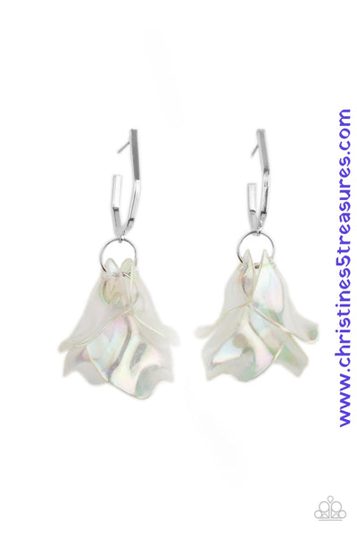 Jaw-Droppingly Jelly - Silver Earrings ~ Paparazzi