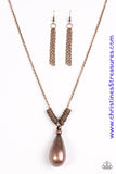 Just A Drop - Copper Necklace ~ Paparazzi