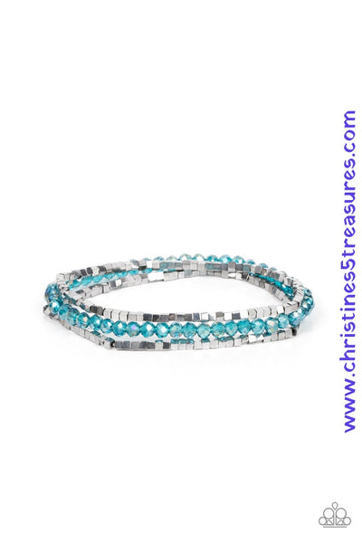 Just A Spritz - Blue Bracelet ~ Paparazzi Bracelets