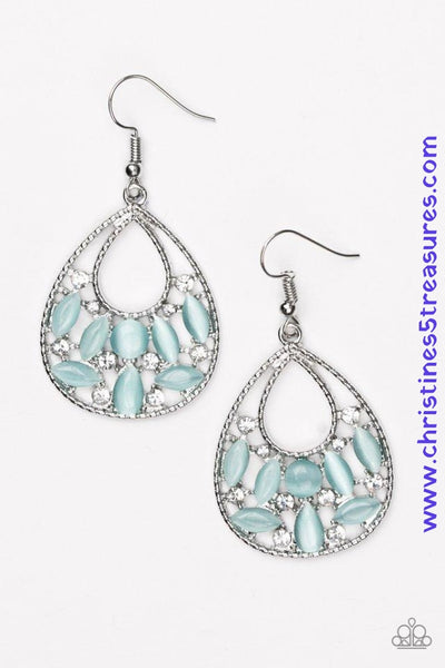 Just Dewing My Thing - Blue Earrings ~ Paparazzi