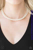 Ladies Choice - White Choker Necklace ~ Paparazzi