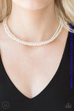 Ladies Choice - White Choker Necklace ~ Paparazzi