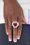 Lovely Luster - Red Ring ~ Paparazzi