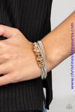 Magnetically Metro - Gold Bracelet ~ Paparazzi Bracelets