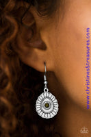 Magnificently Mayan - Green Earrings ~ Paparazzi