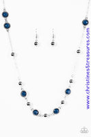 Make A Scene - Blue Necklace ~ Paparazzi