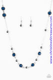 Make A Scene - Blue Necklace ~ Paparazzi