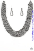 Mesmerizingly Mesopotamia - Black Necklace ~ Paparazzi