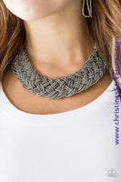 Mesmerizingly Mesopotamia - Black Necklace ~ Paparazzi