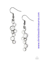 Milky Way Magnificence - Black Earrings ~ Paparazzi