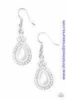 Millennial Matchmaker - White Earrings ~ Paparazzi