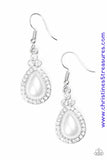Millennial Matchmaker - White Earrings ~ Paparazzi