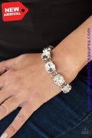 Mind Your Manners - White Bracelet Paparazzi Bracelets