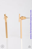 Minimally Maverick - Gold Earrings ~ Paparazzi