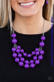 Miss Pop-You-Larity - Purple Necklace ~ Paparazzi