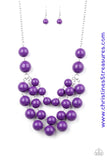 Miss Pop-You-Larity - Purple Necklace ~ Paparazzi
