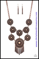 Modern Medalist - Copper Necklace ~ Paparazzi