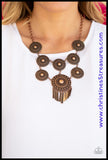 Modern Medalist - Copper Necklace ~ Paparazzi