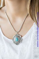 Mojave Meadow - Blue Necklace ~ Paparazzi
