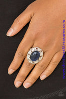 Moonlit Marigold - Blue Ring ~ Paparazzi