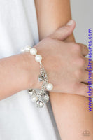 More Amour - White Bracelet ~ Paparazzi Bracelets