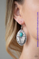 Mountain Montage - Blue Earrings ~ Paparazzi