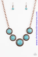 Mountain Roamer - Copper Necklace ~ Paparazzi