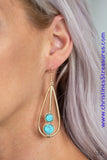 Natural Nova - Gold Earrings ~ Paparazzi