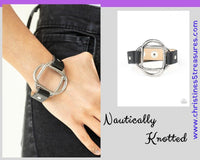 Nautically Knotted - Black Bracelet ~ Paparazzi Bracelets