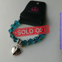 Need I Say Amour - Blue Bracelet ~ Paparazzi