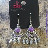 No Place Like Homestead - Purple Earrings ~ Paparazzi