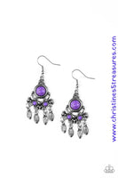 No Place Like Homestead - Purple Earrings ~ Paparazzi