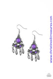 No Place Like Homestead - Purple Earrings ~ Paparazzi