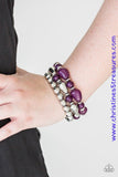 Not What You Know But Hue - Purple Bracelets ~ Paparazzi