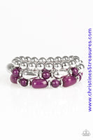Not What You Know But Hue - Purple Bracelets ~ Paparazzi