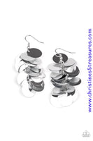 Now You Sequin It - Silver Earrings ~ Paparazzi Life Of The Party