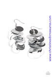 Now You Sequin It - Silver Earrings ~ Paparazzi Life Of The Party