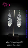 Now You Sequin It - Silver Earrings ~ Paparazzi Life Of The Party