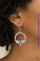 On The Uptrend - White Earrings ~ Paparazzi
