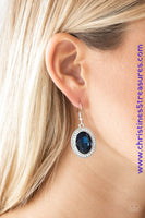 Only Fame In Town - Blue Earrings ~ Paparazzi