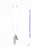 Own Free Quill - Silver Necklace ~ Paparazzi