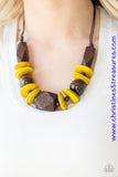 Pacific Paradise - Yellow Necklace ~ Paparazzi