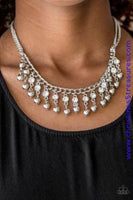 Pageant Queen - White Necklace ~ Paparazzi