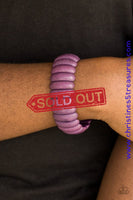 Peacefully Primal - Purple Bracelet ~ Paparazzi