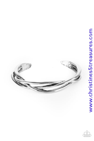 Rustic silver bars braid across the wrist, creating a boldly plaited cuff. Sold as one individual bracelet.  *** For a small wrist ***  P9BA-SVXX-094XX