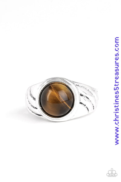 Play It Cool - Brown Ring ~ Paparazzi Rings