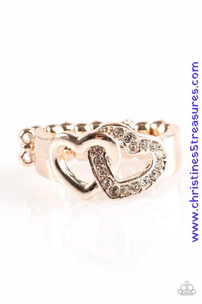 Pour Your Heart Out - Rose Gold Ring ~ Paparazzi